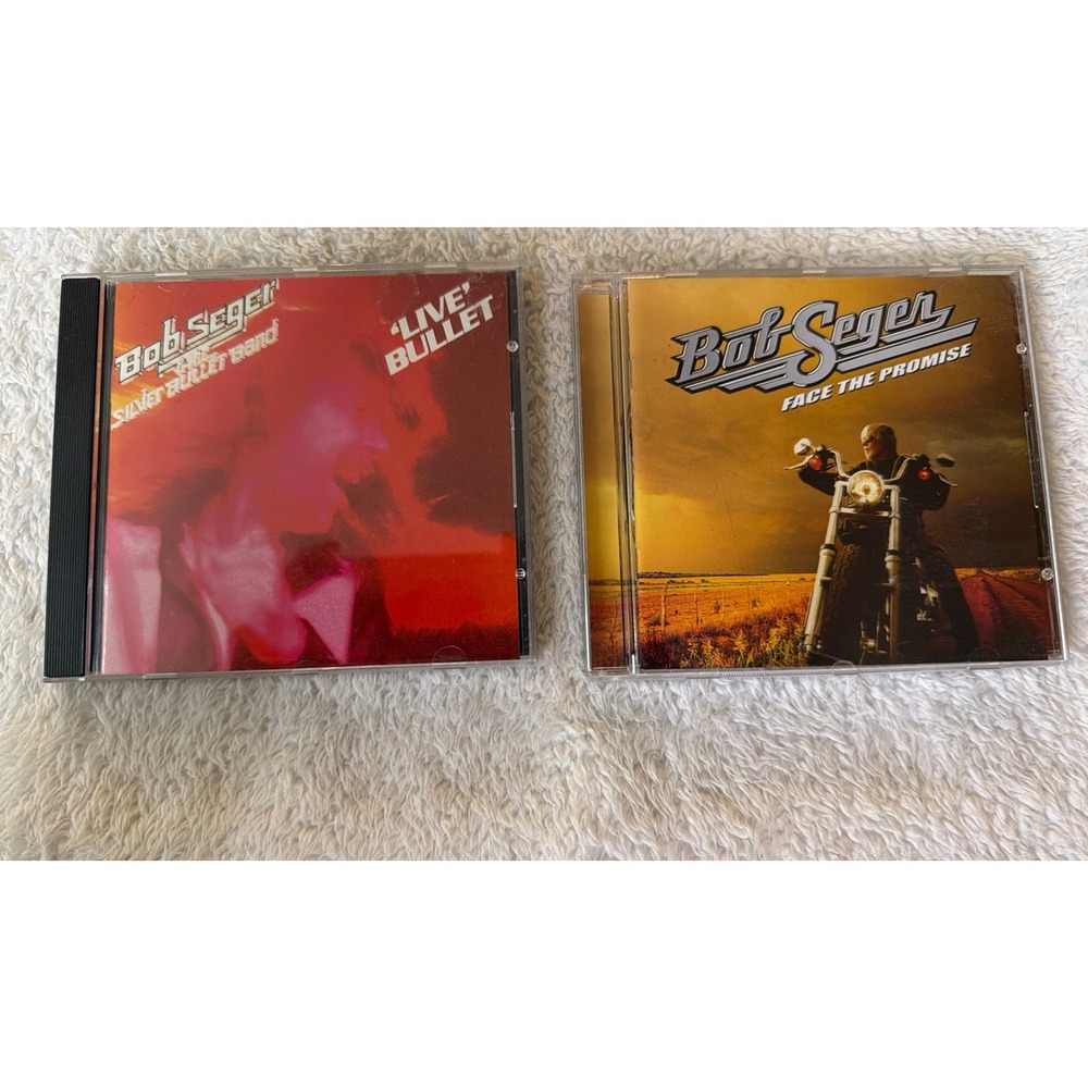Bob Seger Cd Live Bullet & Face Promise Lot Of 2